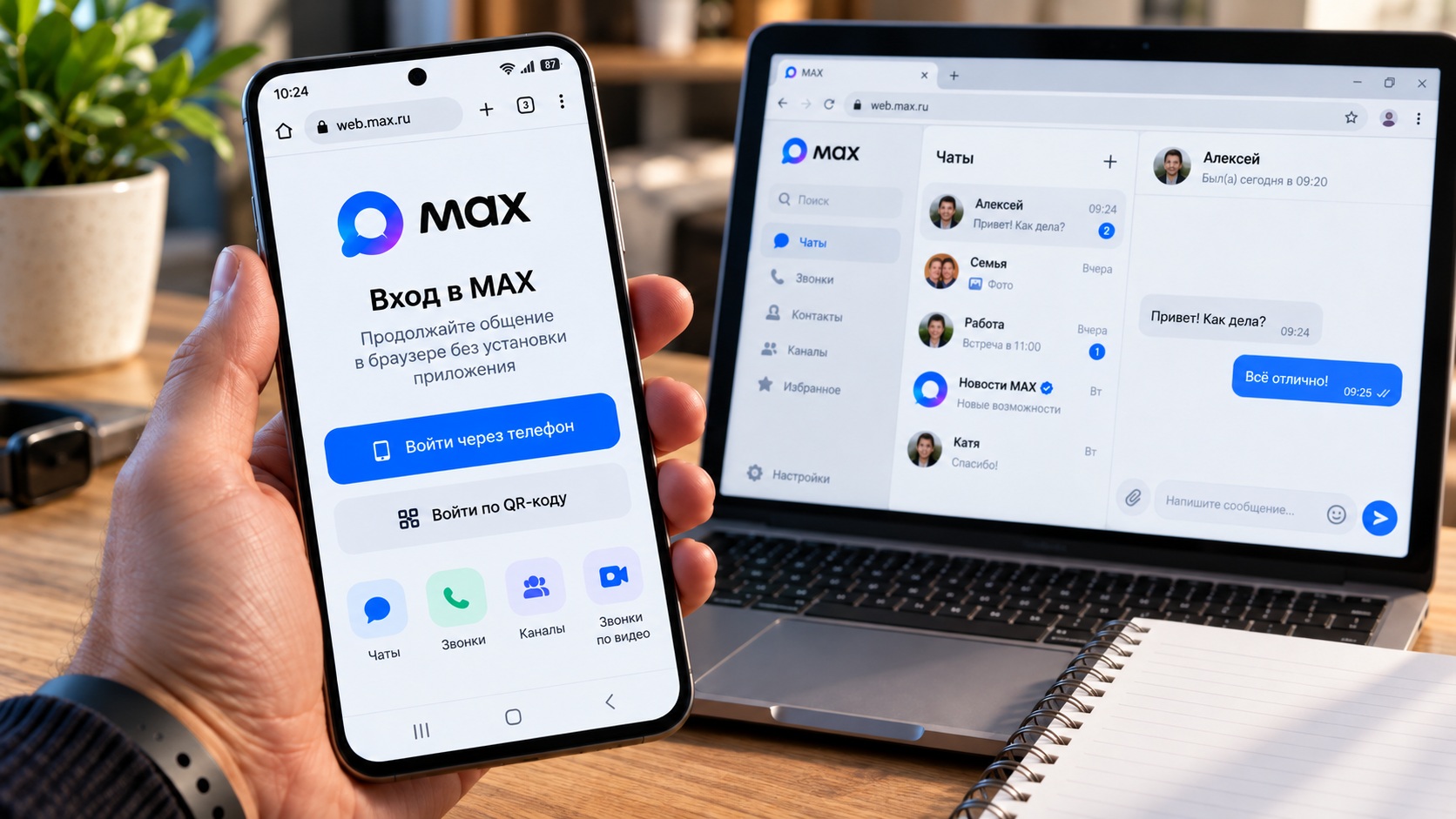 Как пользоваться MAX на телефоне без приложения — показываю инструкцию для Android