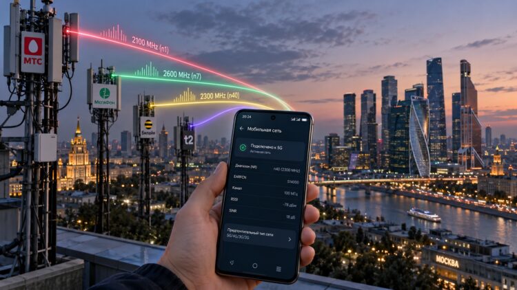 Диапазоны частот 5G российских операторов