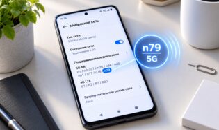 Диапазон n79 в характеристиках Android-смартфона
