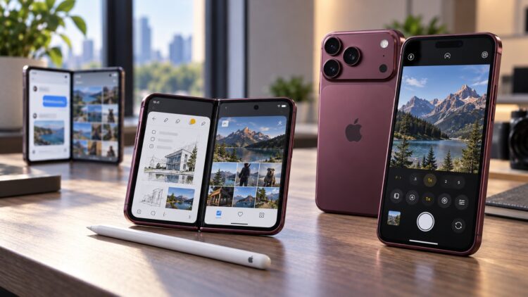 Новые iPhone 18 Pro и iPhone Duo с функциями Android-смартфонов. Фото.