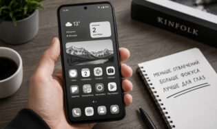 Объясняю, как и почему экран моего смартфона стал чёрно-белым