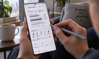 Приложение Samsung Notes на смартфоне Galaxy