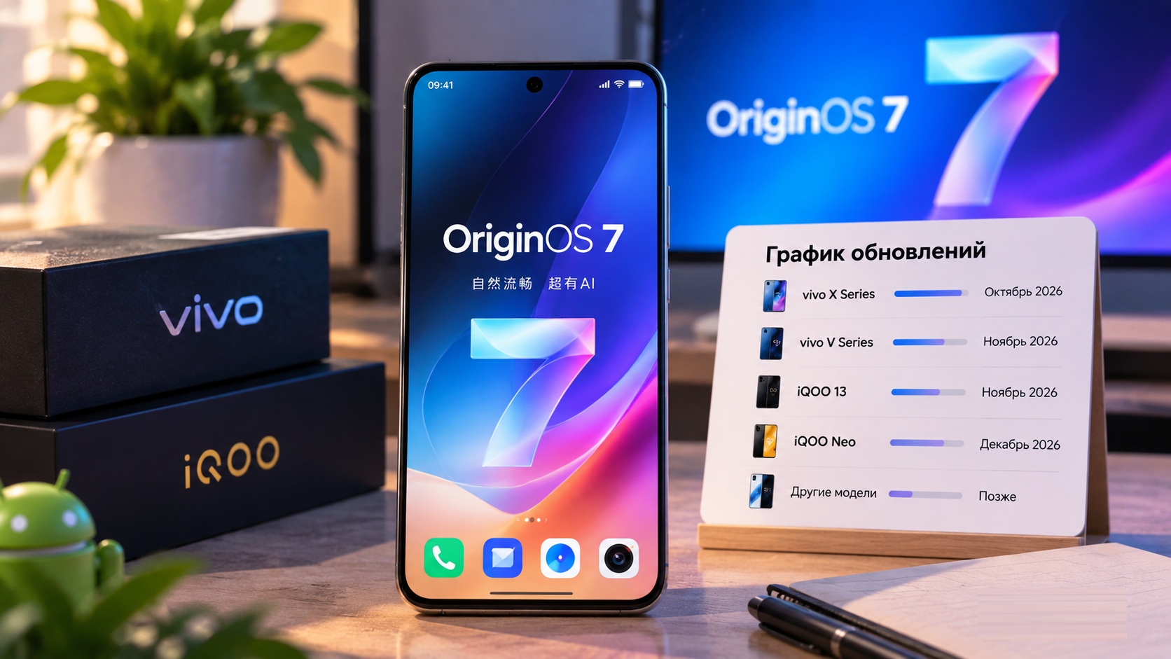 Дата выхода OriginOS 7 для смартфонов vivo и iQOO: кто и когда получит обновление