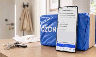 Отмена заказа в приложении Ozon