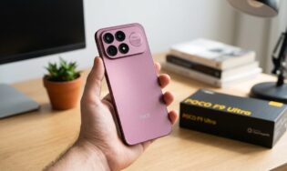 POCO F9 Ultra в цвете Dark Cherry выглядит очень стильно и дорого