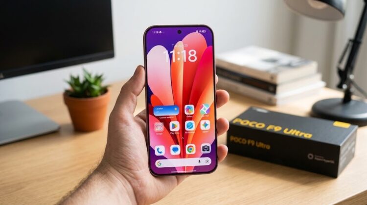 Экран POCO F9 Ultra имеет частоту обновления 185 Гц. Фото.