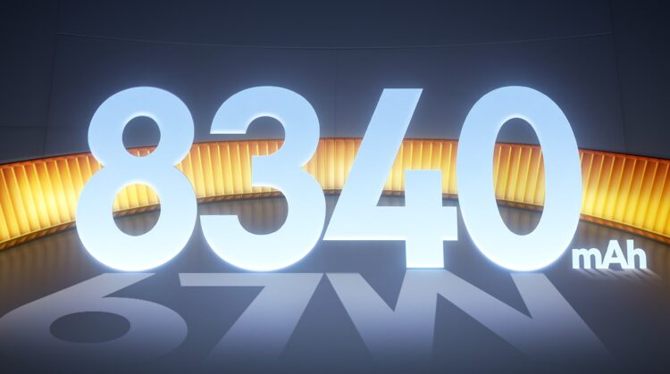 8340 мАч с быстрой зарядкой на 67 Вт