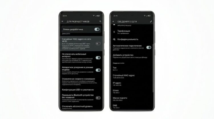 Настраиваем MAC-адрес обязательно. Так вы защитите себя и свое устройство. Фото.