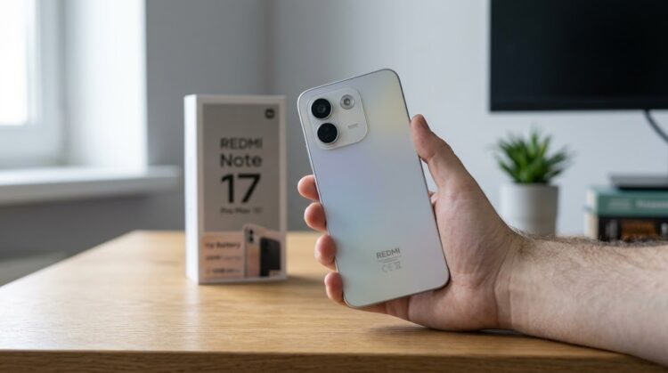 Смартфон REDMI Note 17 Pro Max в руке