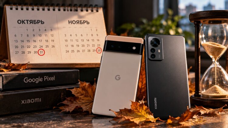 Xiaomi и Pixel, которые перестанут обновляться в октябре и ноябре