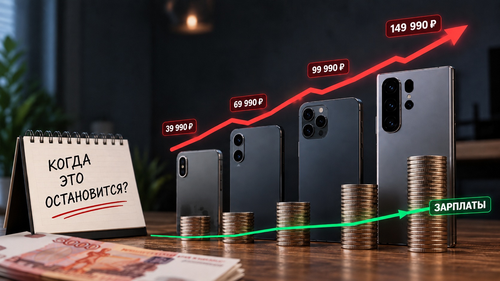 Почему смартфоны дорожают быстрее зарплат и когда это остановится