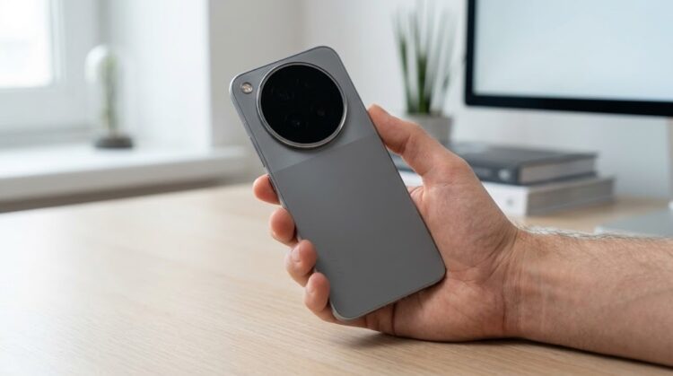 Компактный vivo X500 Pro в руке