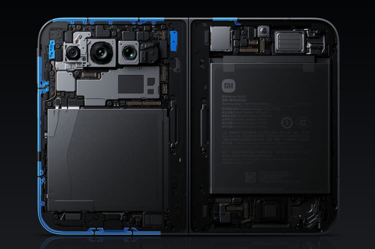 Внутри Xiaomi 18 Fold установлен крутой набор камер. Фото.