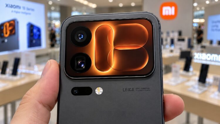 Блок камер Xiaomi 18 Pro со вторым дисплеем