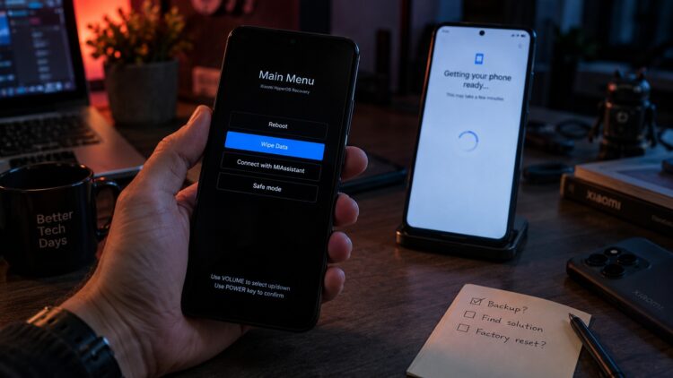 Восстановление Xiaomi через меню Recovery