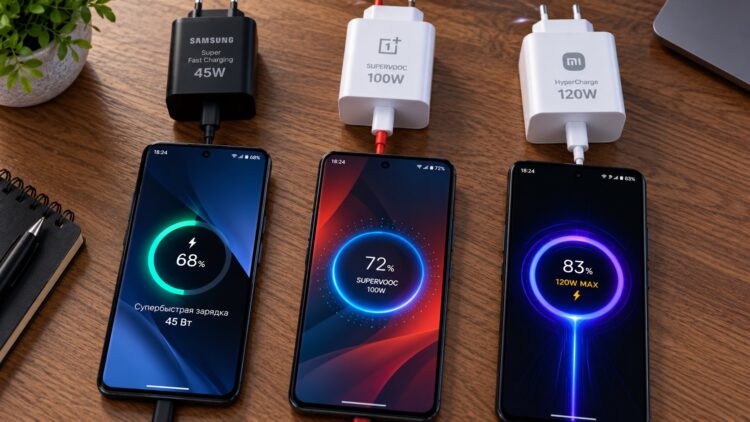 Протоколы быстрой зарядки Samsung, OnePlus и Xiaomi