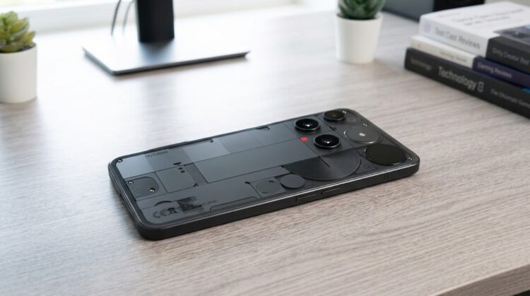 Nothing Phone (3) лежит на столе
