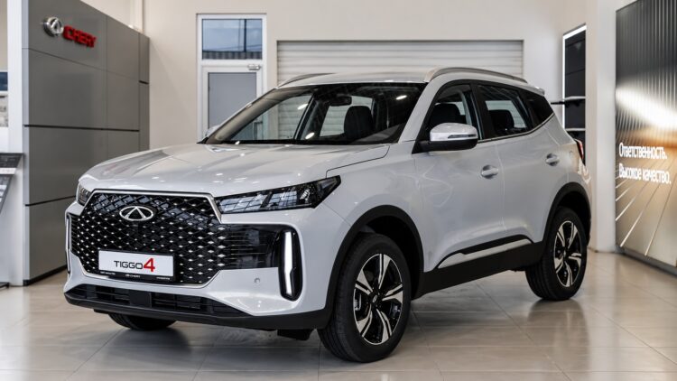 Chery Tiggo 4 в белом цвете