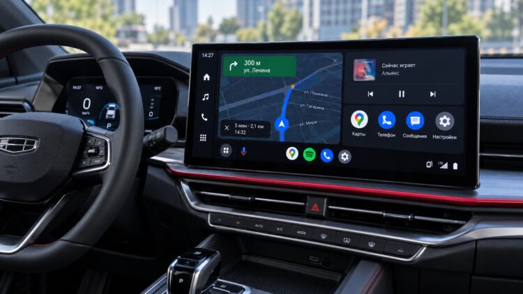 14,6-дюймовый экран Geely Coolray в салоне