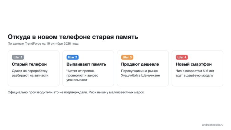 Путь чипа памяти от старого телефона к новому