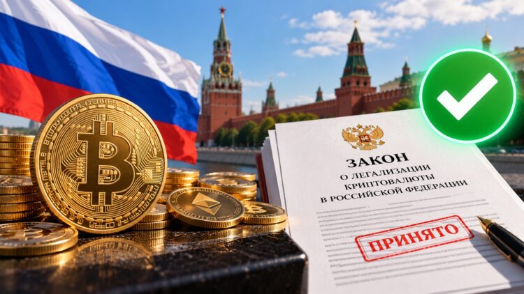 Визуализация закона о криптовалюте в России