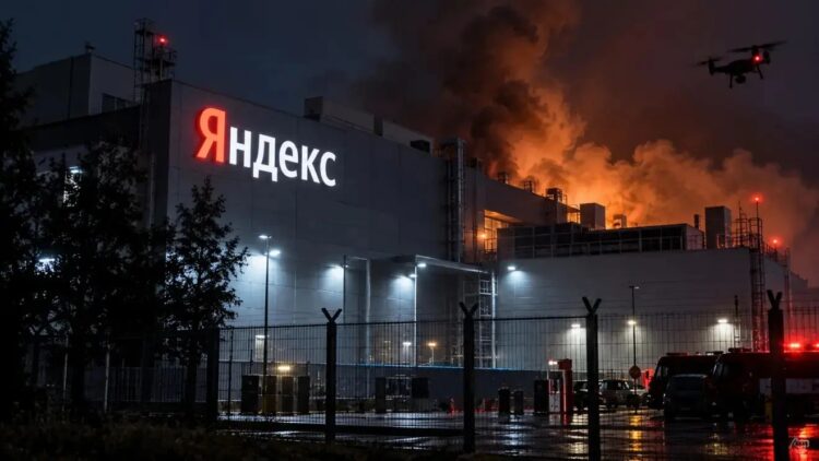 Визуализация последствий удара по дата-центру Яндекса