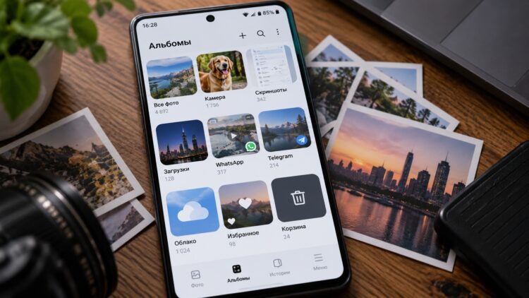 Альбомы с фото на Android-смартфоне