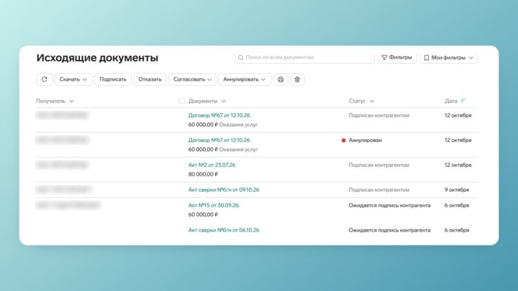 Аннулированный и подписанный договор в Диадоке