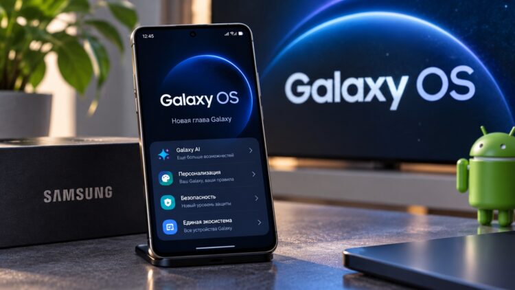 Возможный дизайн оболочки GalaxyOS на Samsung