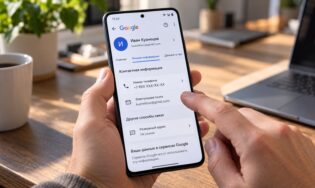Настройки телефона в аккаунте Google на Android