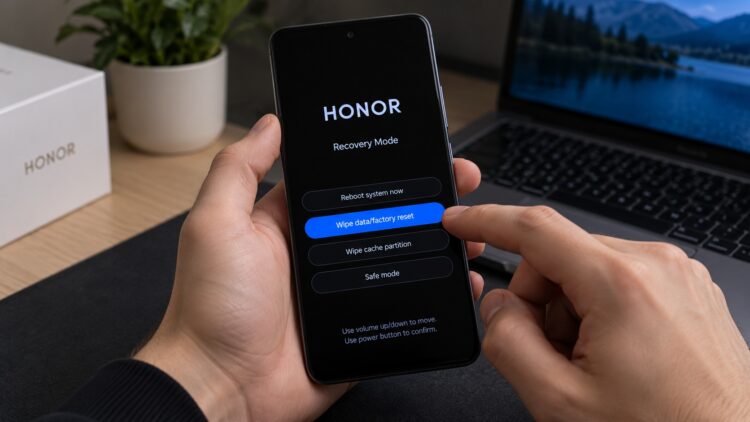 Сброс HONOR через Recovery Mode