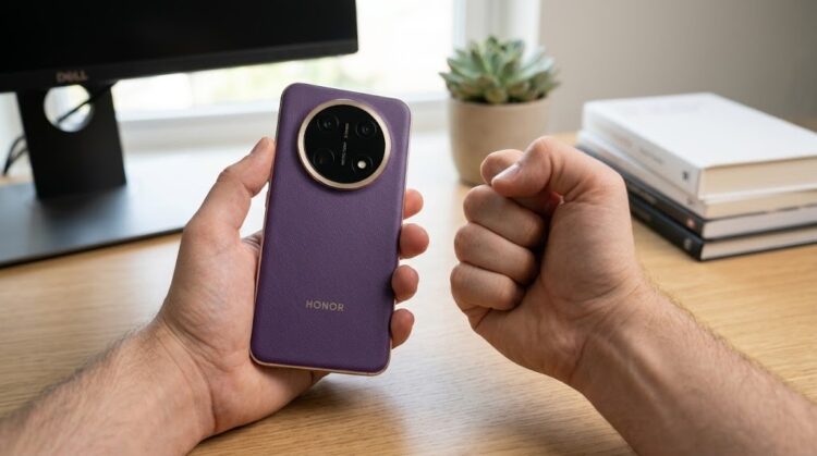 Смартфон HONOR X9e Pro в руке