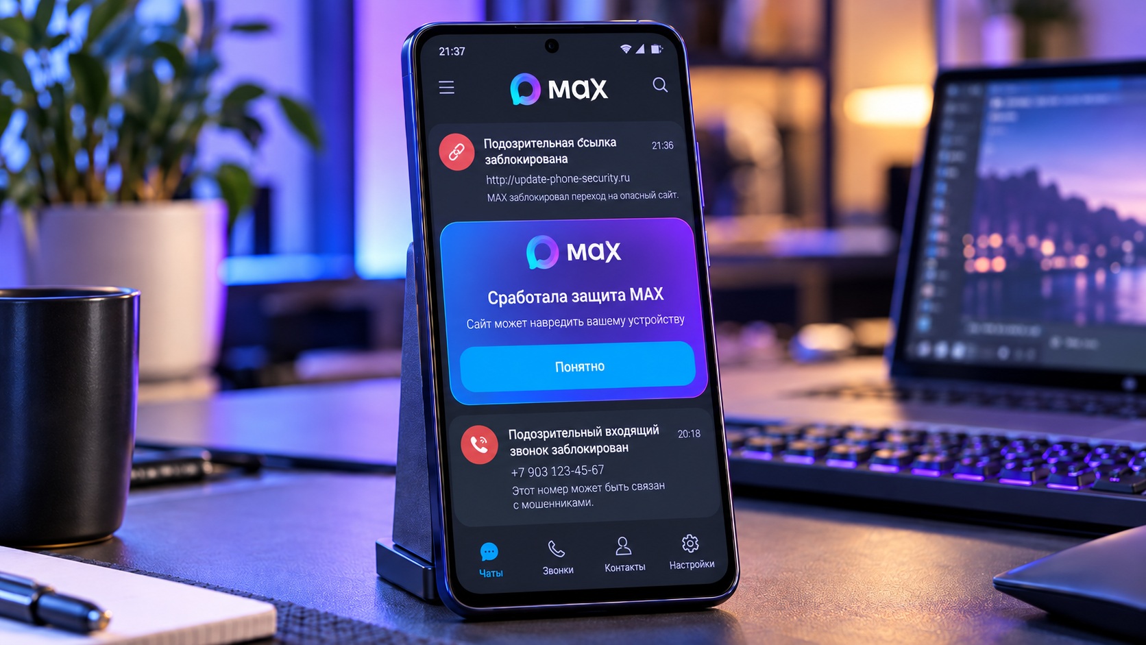 Сработала защита MAX — теперь вам заблокируют ссылки и входящие звонки