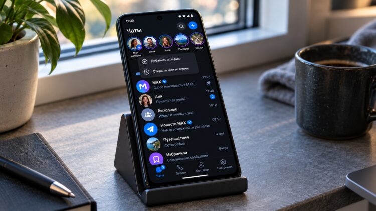 Новая версия мессенджера MAX на Android