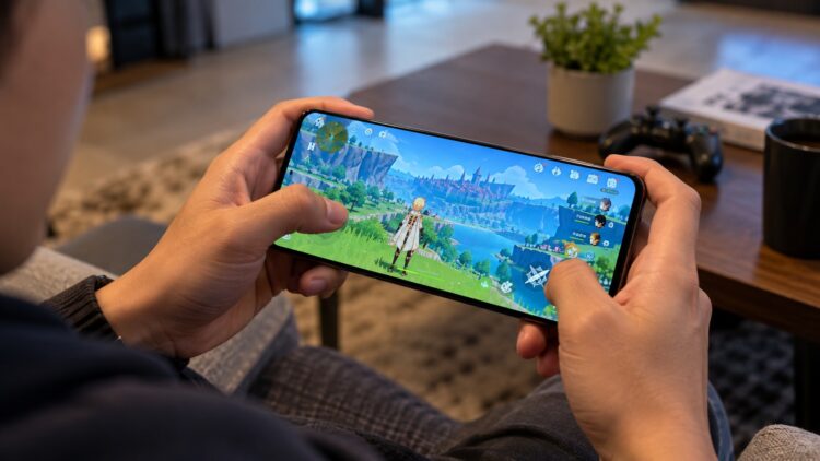 Игра Genshin Impact на новом Android-флагмане