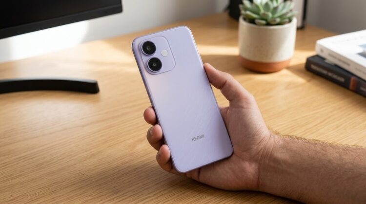 Смартфон REDMI Note 17 5G в руке
