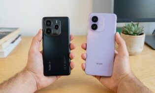Чёрный REDMI Note 14 5G и фиолетовый REDMI Note 17 5G