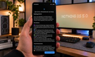 Смартфон, обновленный до Nothing OS 5