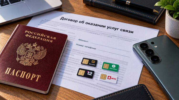 Договор оказания услуг связи с номером телефона