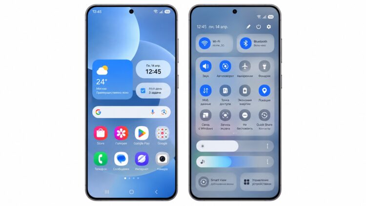 Вариант дизайна оболочки One UI 10
