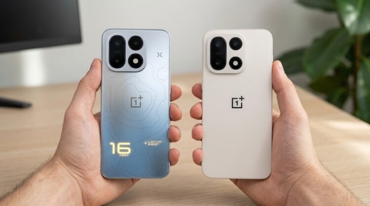 OnePlus 16 (слева) и OnePlus 15 (справа)