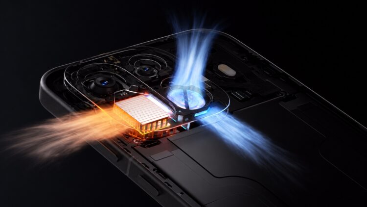 Вентилятор внутри OnePlus Ace 7 и Ace 7 Pro