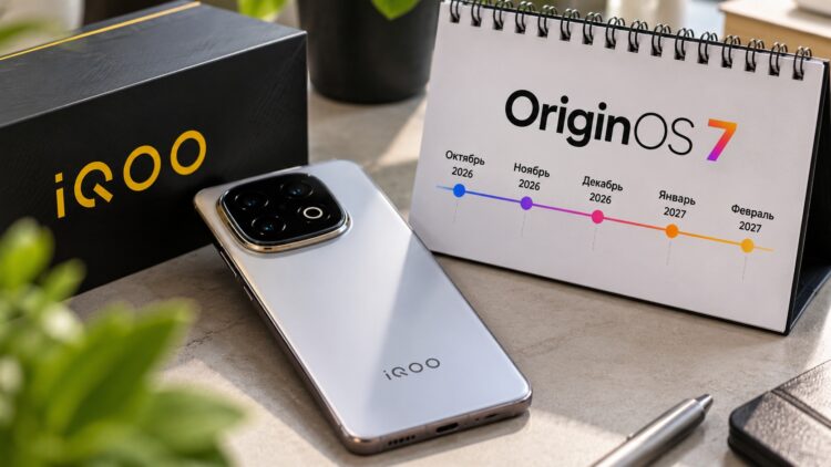 iQOO выпустила график OriginOS 7 для России: какие смартфоны обновятся и когда. Фото.