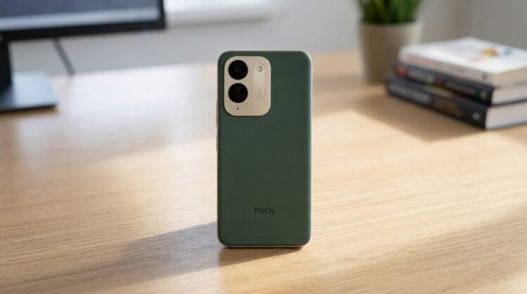 Смартфон POCO C95 Pro на столе