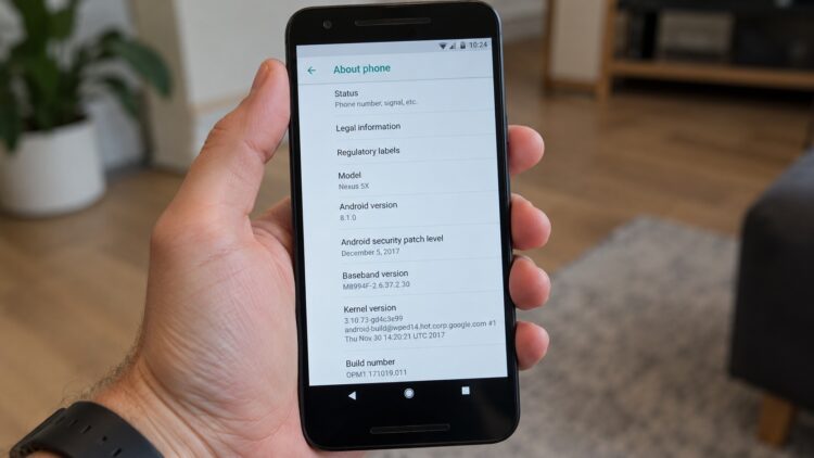 Смартфон на системе Android 8.1 Oreo
