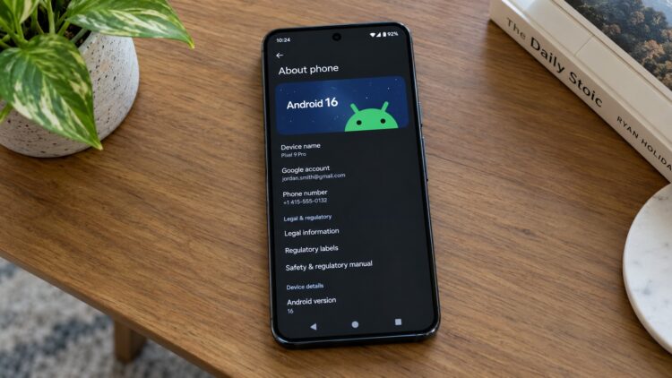 Смартфон с Android 16