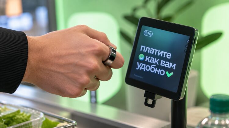 Оплата кольцом на терминале Сбера