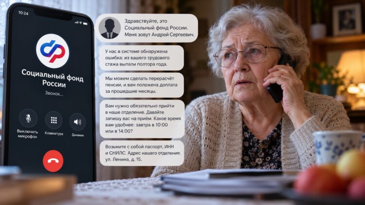 Звонок якобы из Социального фонда России