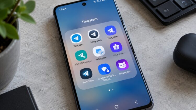 Иконки модифицированных клиентов Telegram на Android