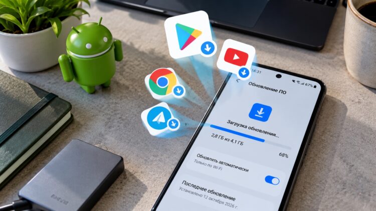 Загрузка обновления на смартфон